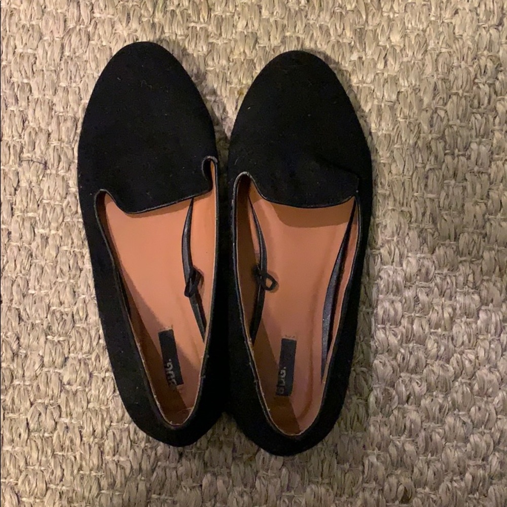Black loafers